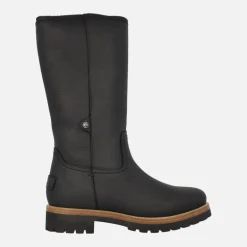 Botas altas de piel con forro de pelo Bambina