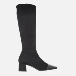Botas altas de tejido elástico Water repellent con puntera afilada Laura