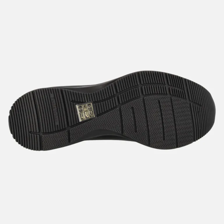 Botas bajas estilo calcetín en tejido elástico negro