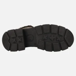 Botas Clare de piel nobuck con forro de pelo y cordones