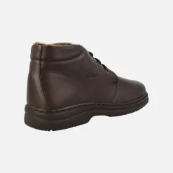 Botas clásicas de piel con cordones y forro de pelo para hombre