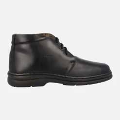 Botas clásicas de piel con cordones y forro de pelo para hombre