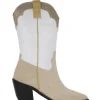 Botas cowboy combinadas con tacón alto Erin