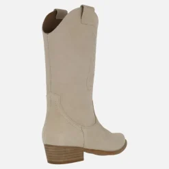 Botas cowboy Jandra en piel serraje con bordados