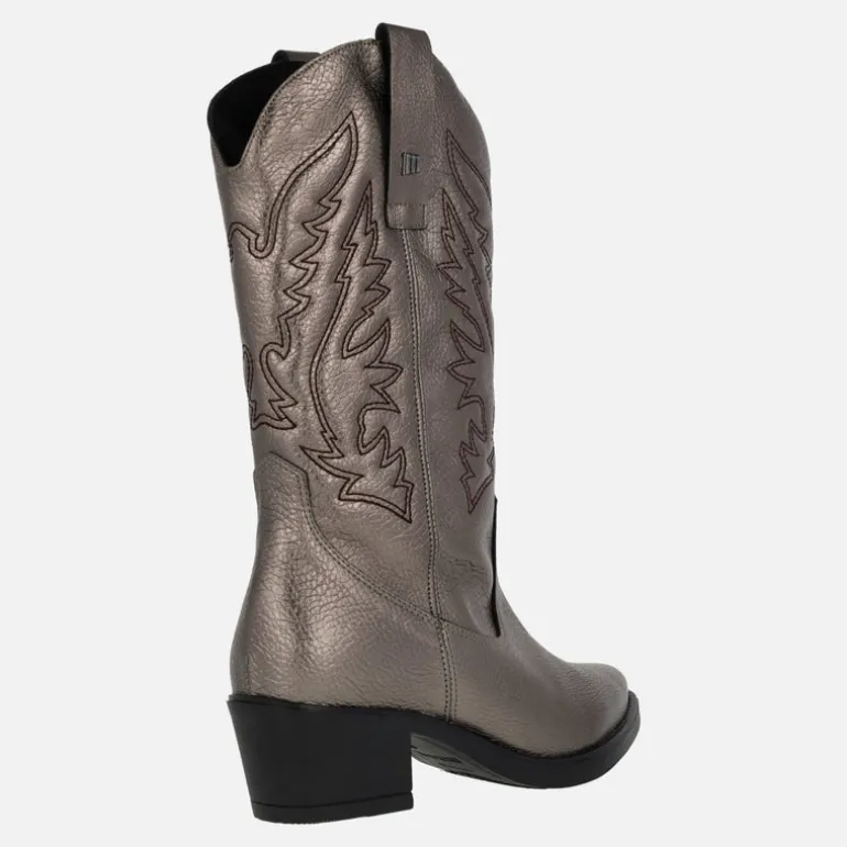 Botas cowboy Teo de piel con bordados