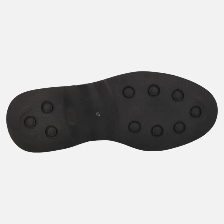 Botas de cordones para hombre en piel grabada
