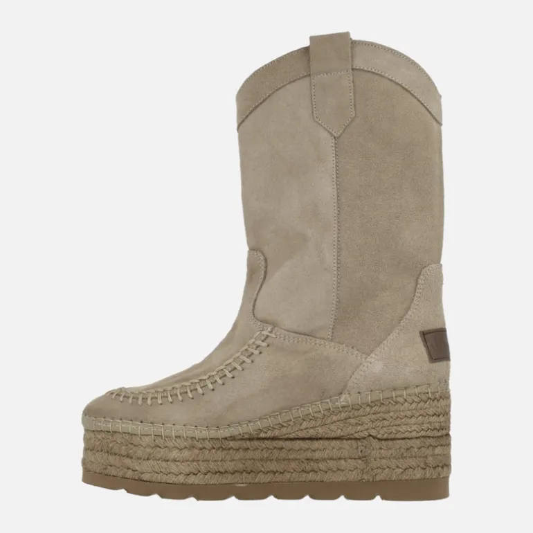 Botas de media caña Vidorreta con plataforma de yute