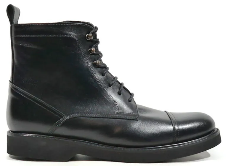 Botas de piel con cordones para hombre con membrana TEX