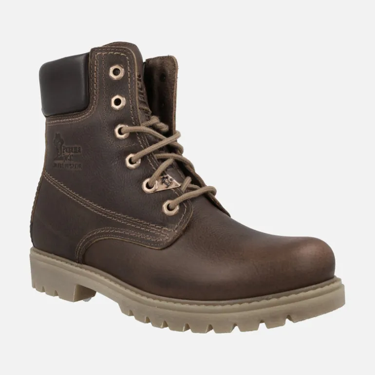 Botas de piel con cordones Panama 03 para mujer