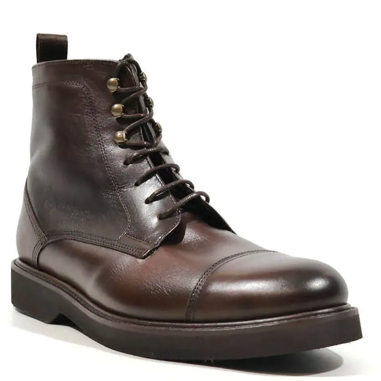 Botas de piel con cordones para hombre con membrana TEX