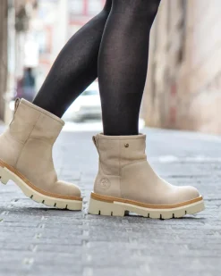 Botas de piel nobuck con forro de pelo Laia