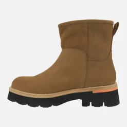 Botas de piel nobuck con forro de pelo Laia