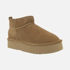 Botas de serraje con doble suela y forro de lana Glen
