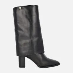 Botas de tacón Popa Demi en piel negra