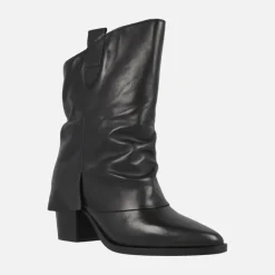 Botas de tacón Tiny con caña baja y faldón