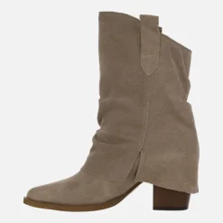 Botas de tacón Tiny con caña baja y faldón