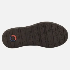 Botas marrones de piel estilo Wallaby con cordones para hombre