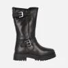 Botas negras de piel estilo biker para mujer Novaky