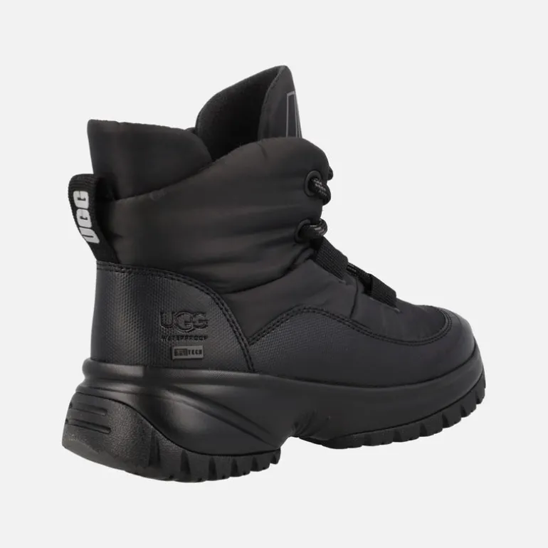 Botas negras impermeables con cordones Ugg Yose Puffer Lace