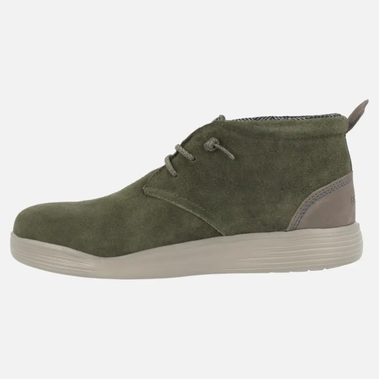 Botas para hombre Jo Suede en serraje con cordones elásticos