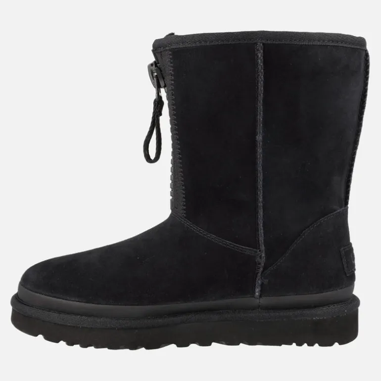 Botas Ugg con cremallera frontal Classic Short Zipper Tape Logo para mujer