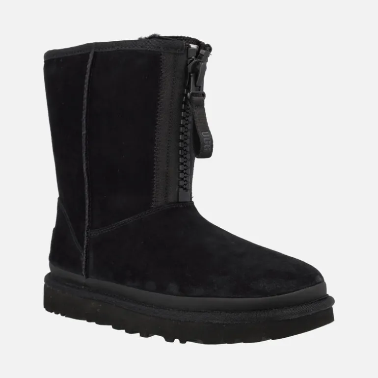 Botas Ugg con cremallera frontal Classic Short Zipper Tape Logo para mujer