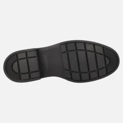 Botines Arabia en piel negra con adorno metálico