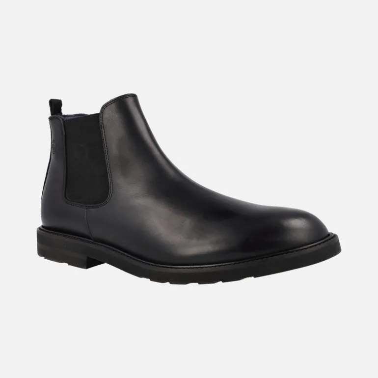 Botines chelsea para hombre en piel negra Aeroplane
