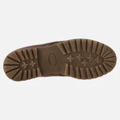 BOTINES CLASICOS DE CORDONES CON PELO DE GIORDA