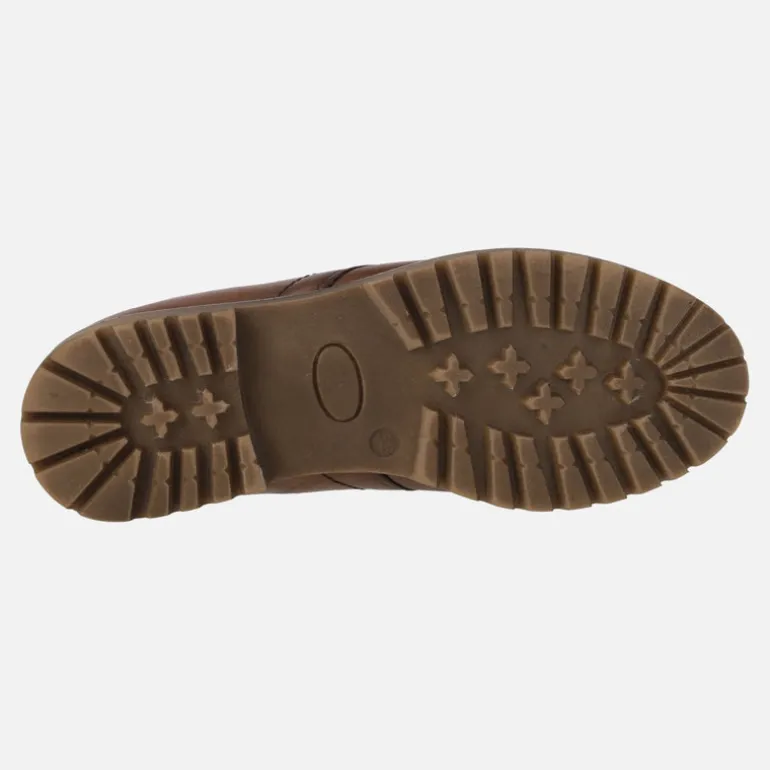 BOTINES CLASICOS DE CORDONES CON PELO DE GIORDA