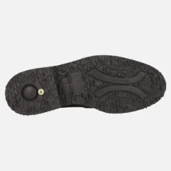 Botines con cordones para hombre en ante marrón