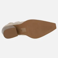 Botines cowboy Melisandre en serraje taupe con picados