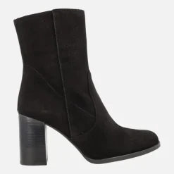 Botines de ante para mujer con tacón alto