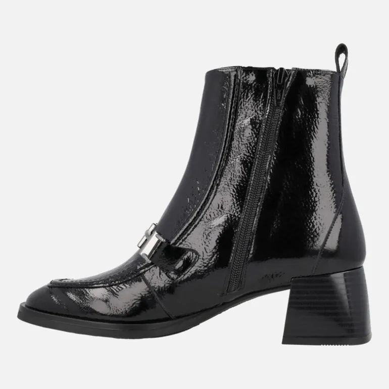 Botines de charol con tacón medio Hispanitas Milan