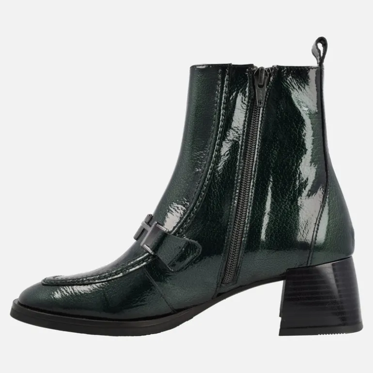 Botines de charol con tacón medio Hispanitas Milan