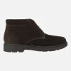 Botines de cordones en serraje marrón para hombre Spherica EC1