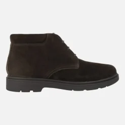 Botines de cordones en serraje marrón para hombre Spherica EC1