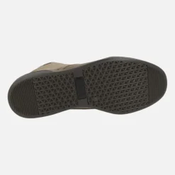 Botines de cordones para hombre en serraje taupe con membrana Gore-tex