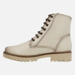 Botines de cordones y cremallera exterior para mujer