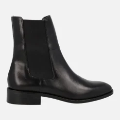 Botines de piel estilo chelsea para mujer