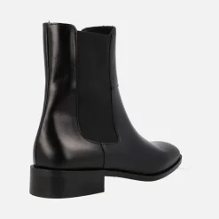 Botines de piel estilo chelsea para mujer
