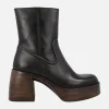 Botines de piel Nair con tacón y plataforma