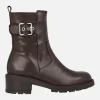 Botines de piel para mujer Wonders con adorno de hebilla