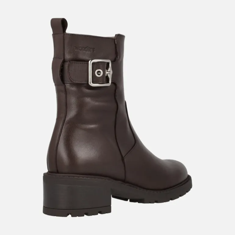 Botines de piel para mujer Wonders con adorno de hebilla