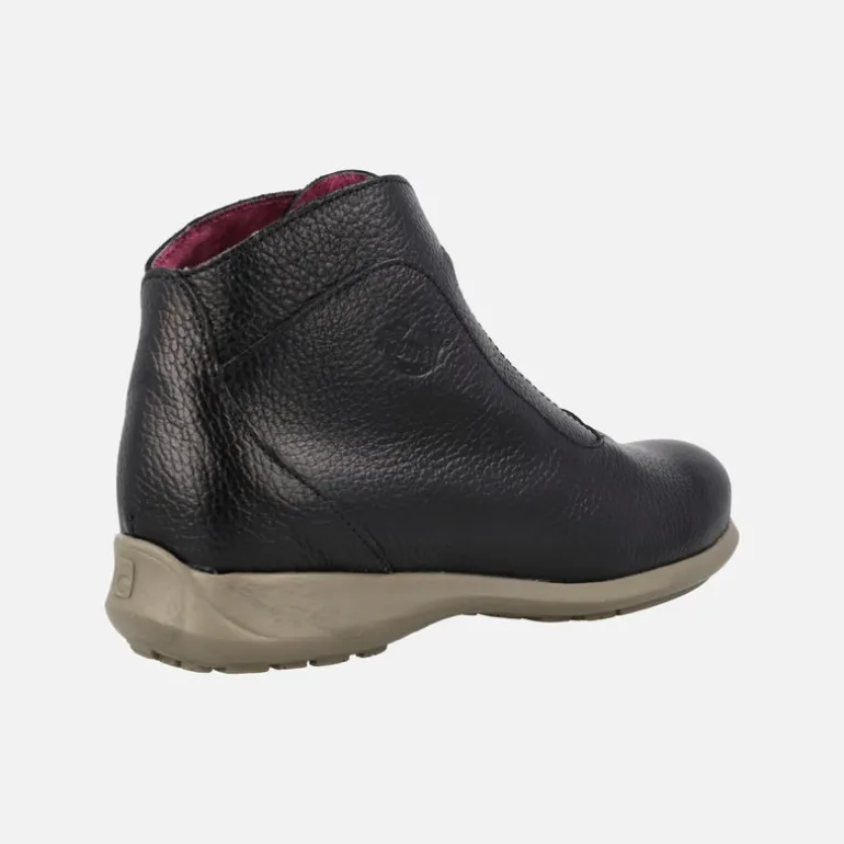 Botines de piel Rural con cremallera central