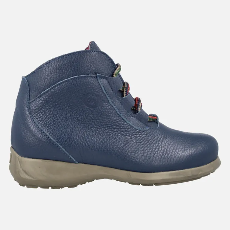 Botines de piel Rural con cierre de cordones