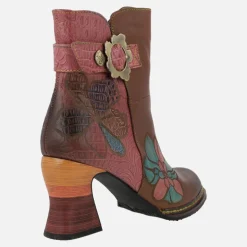 Botines de tacón Laura Vita Eleao 02 camel
