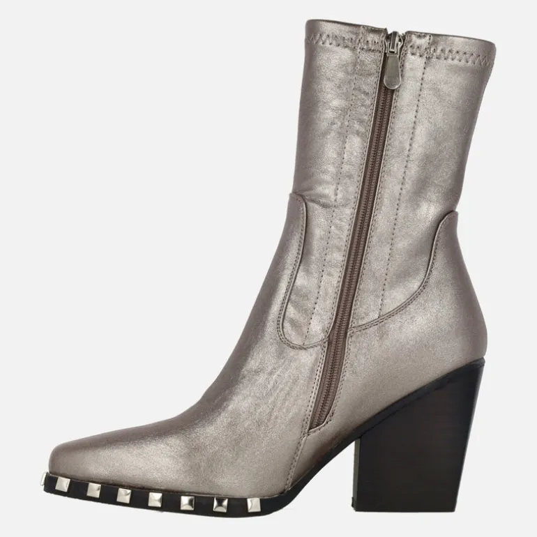 Botines elásticos estilo cowboy con remaches