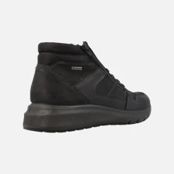 Botines Gore-tex negros para hombre con cordones y cremallera