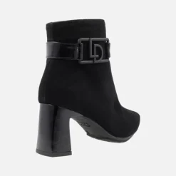 Botines negros de ante con tacón para mujer Lodi Marema